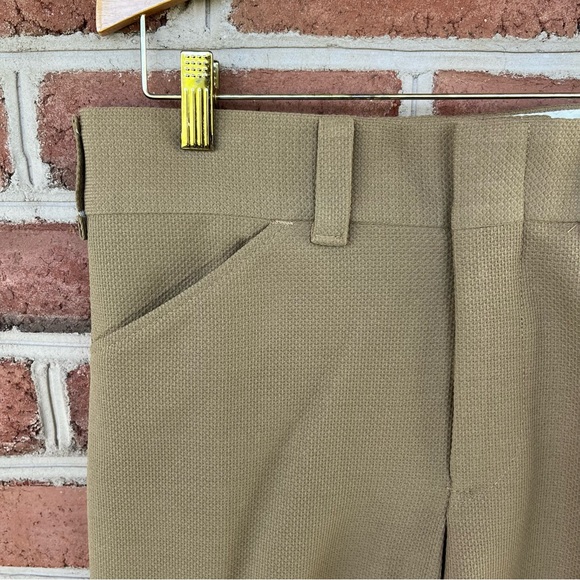 Real vintage men’s tailored trousers approximate size small.  tan/beige - Picture 3 of 8